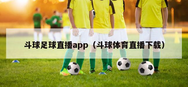 斗球足球直播app（斗球体育直播下载）